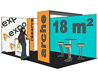 stand en location solution packagée 18 m²